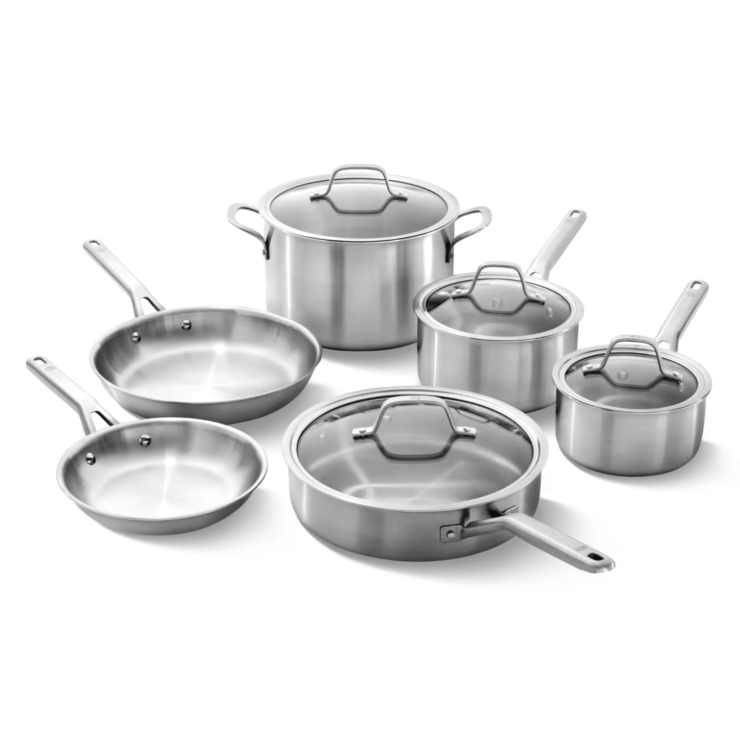 Calphalon® Stainless Steel 10-Piece Cookware Set