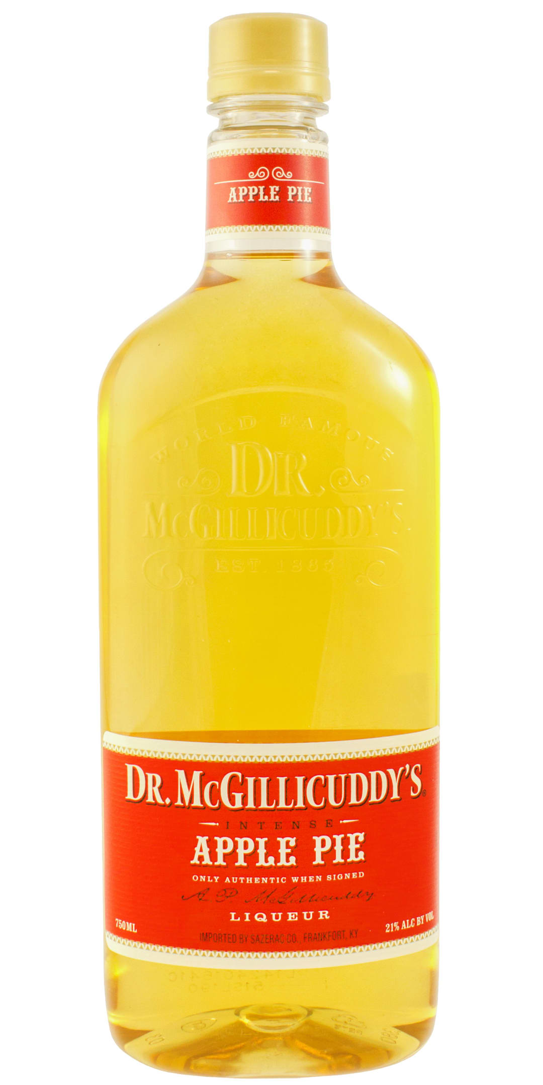 Dr. McGillicuddy's Apple Pie Liqueur 750ml Plastic Bottle 42 Proof
