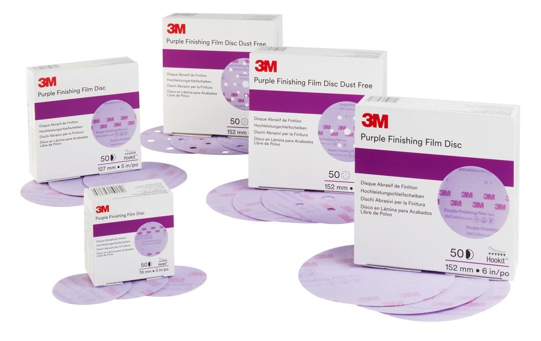 3M™ Hookit™ Brúsny kotúč Purple 260L, 75 mm, 3 Dier, P800, 51264
