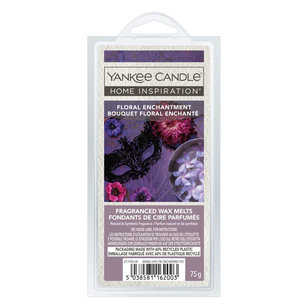 Yankee Candle Home Inspiration Scented Wax Melts | Floral Enchantment Wax Melts | Up to 4 Hours of Fragrance | 6 Count | Perfect Gifts for Women
