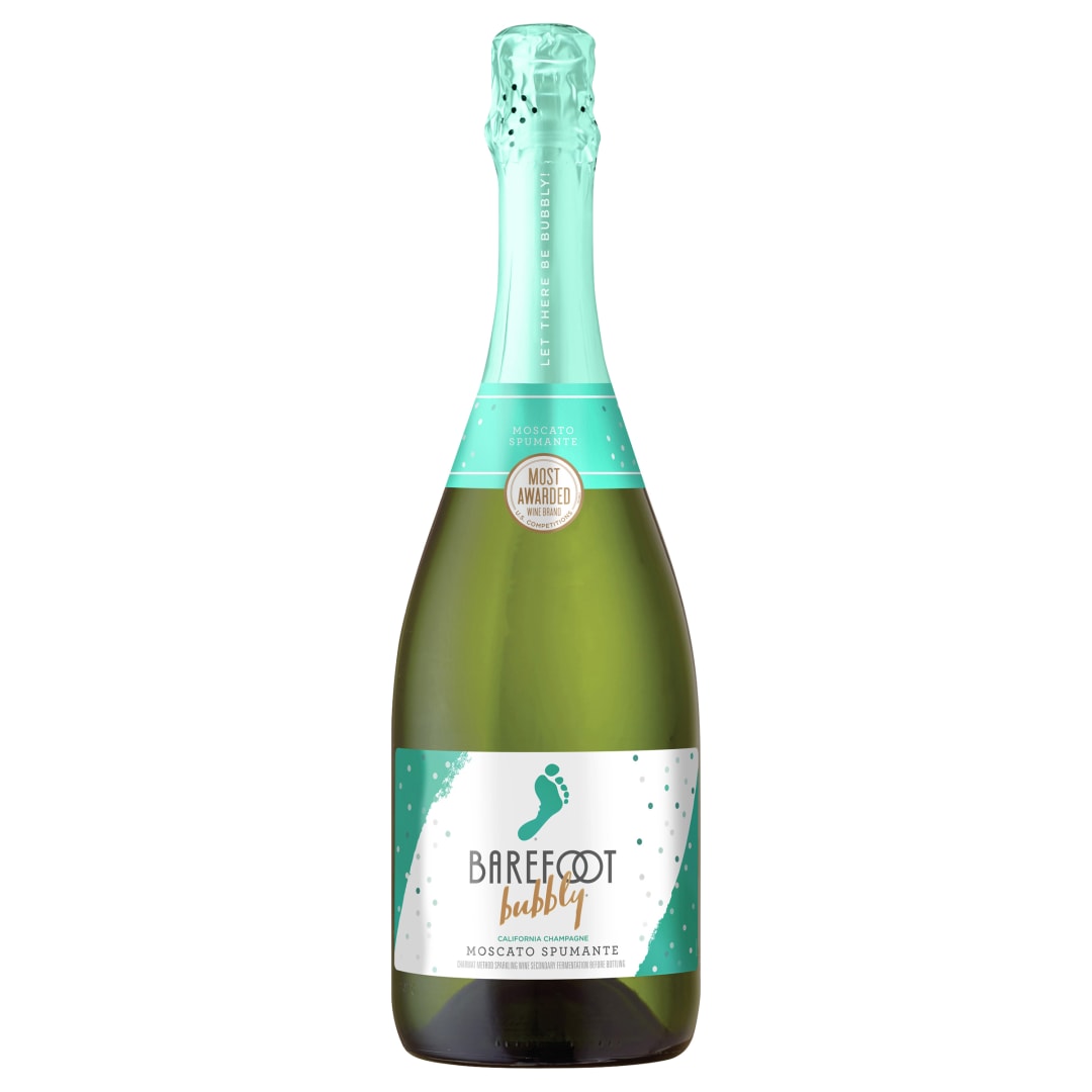 Barefoot Bubbly Moscato Spumante Champagne, 750 mL Bottle