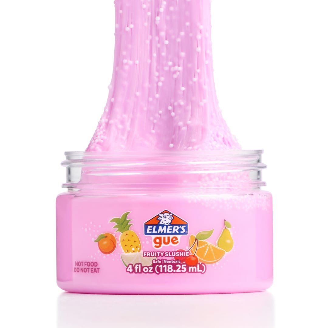 Elmer's Gue Premade Slime, Fruity Slushie Crunchy Slime, Scented, 1 Count (4 oz.)
