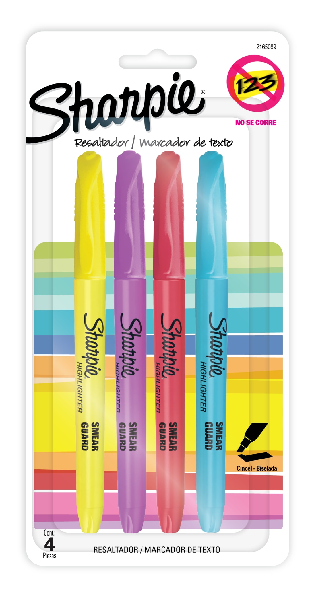 SHARPIE HL POCKET 4CT Y + NF ASST LA
