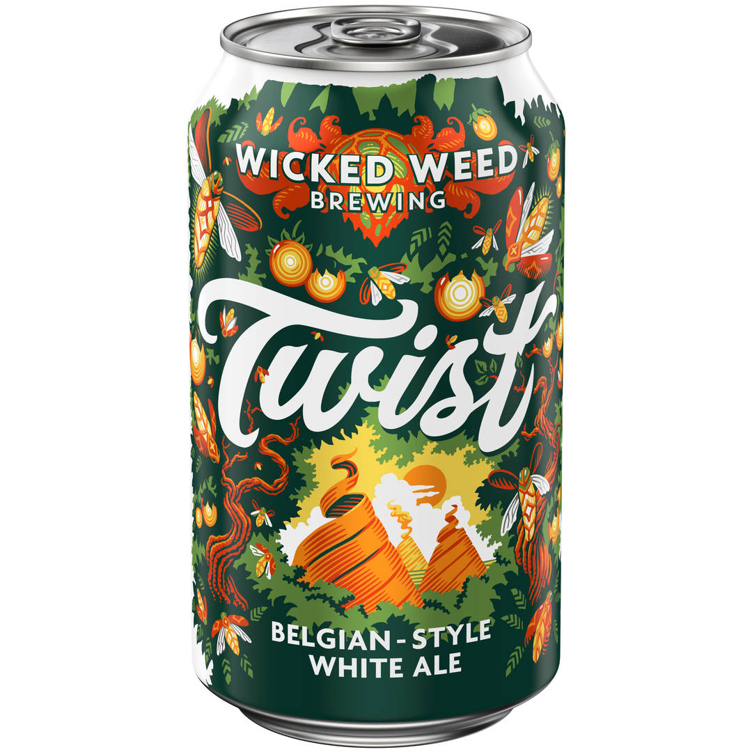 Wicked Weed Twist Belgian White Ale 12 oz Single CAN 5_2ABV - Plain Aluminum - Standard Gloss - Craft Direct