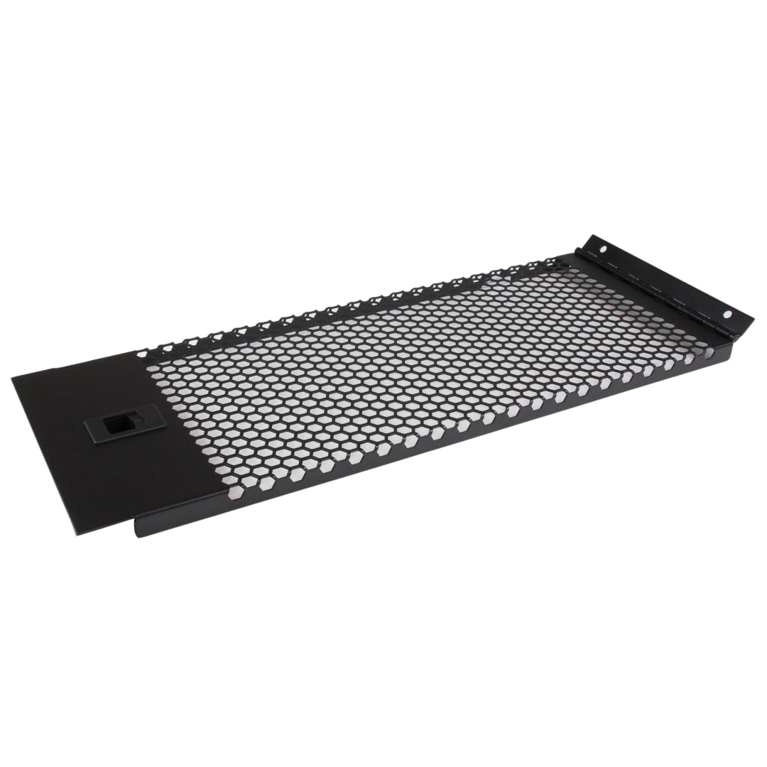 4U Hinged Vented Blank Rack Panel