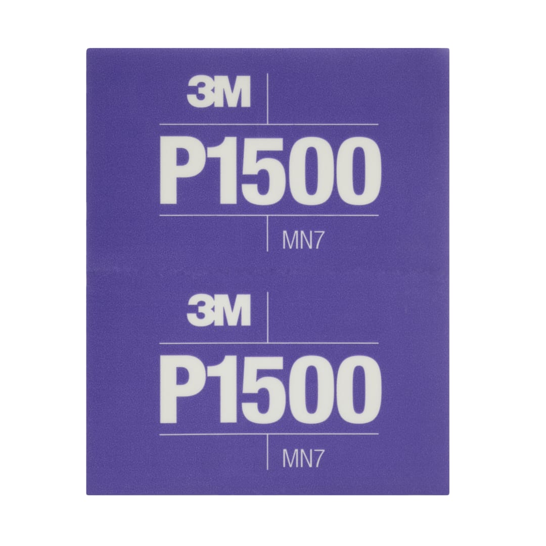 3M™ Hookit™ Esnek Aşındırıcı El Zımparası 270J, 140 mm x 171 mm, P1500, 34343