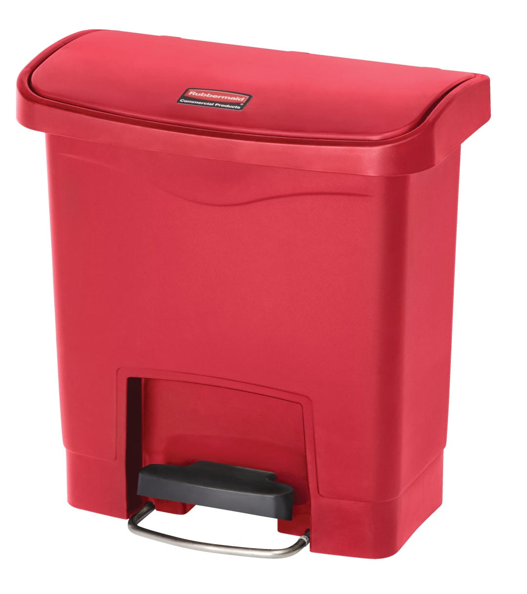 Slim Jim® 4 Gal Step On Resin Front Step Red
