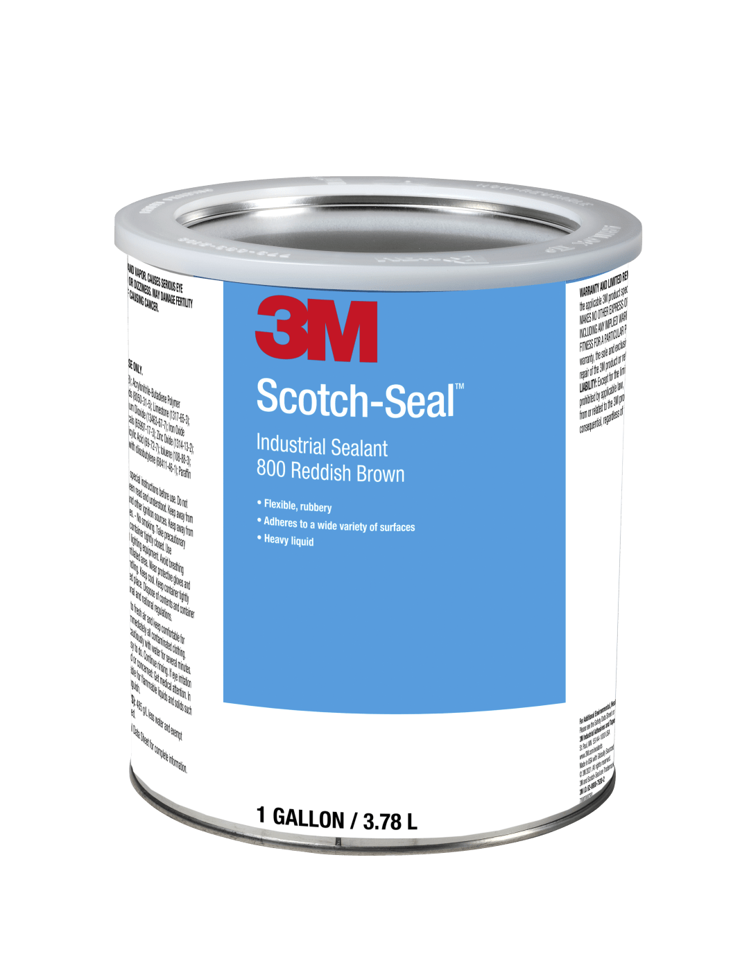3M™ Scotch-Seal™ Endüstriyel Sızdırmazlık Malzemesi 800, Kırmızımsı Kahverengi, 3.785 ml