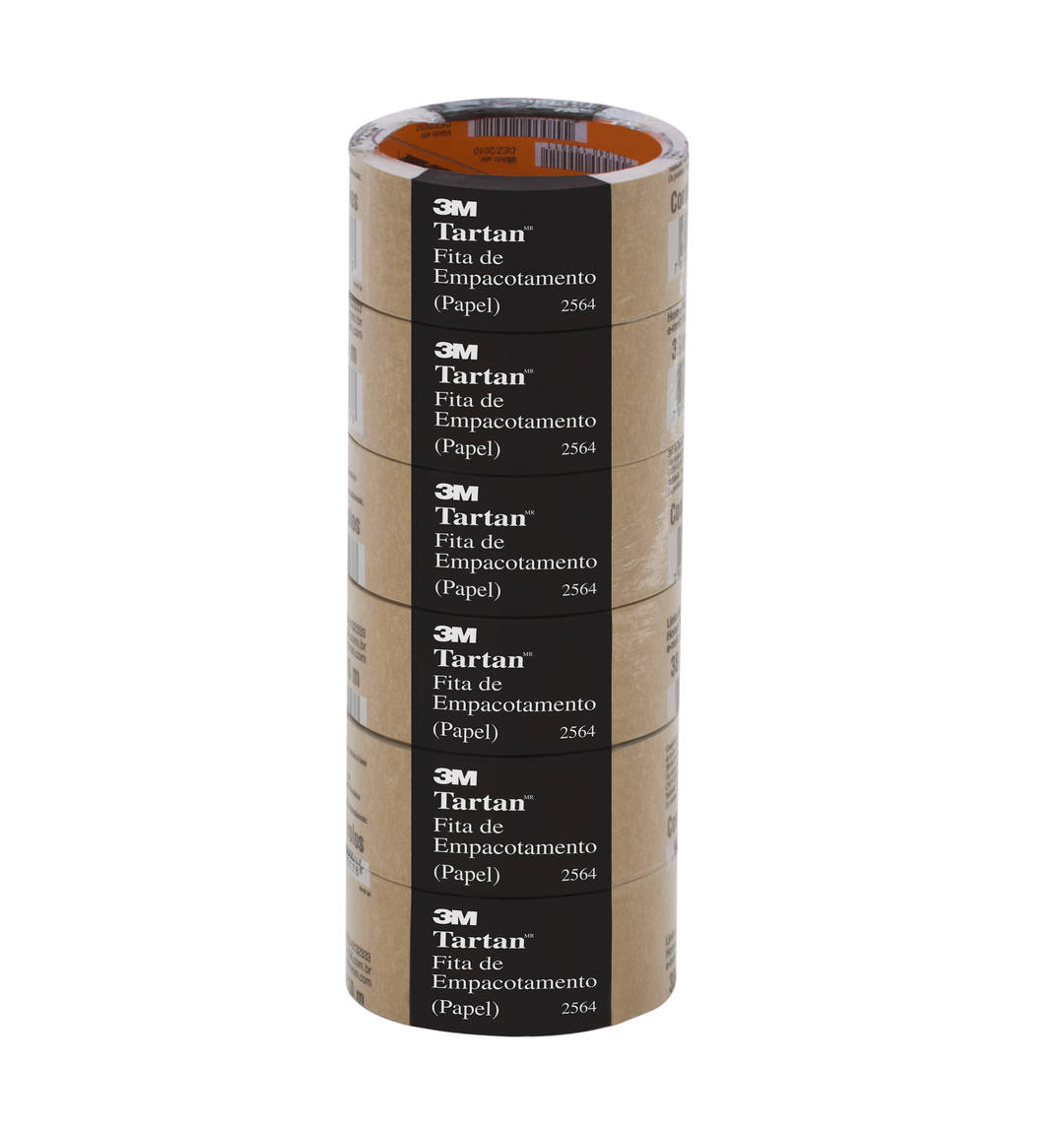 Fita de Empacotamento Tartan™ de Papel Crepado, 38 mm x 50 m, 6 Rolos