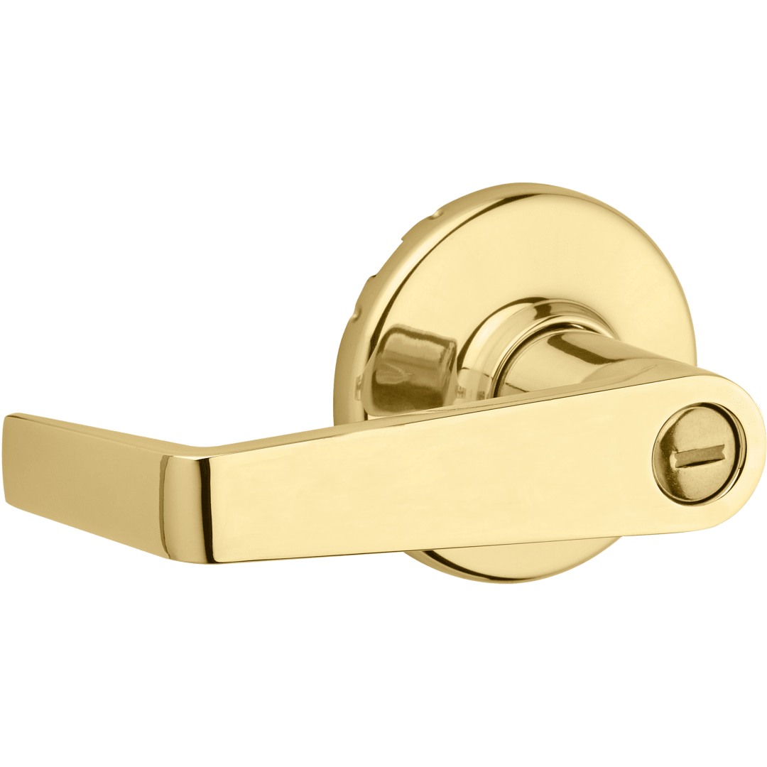 Kingston Bed/Bath Lever in Polished Brass