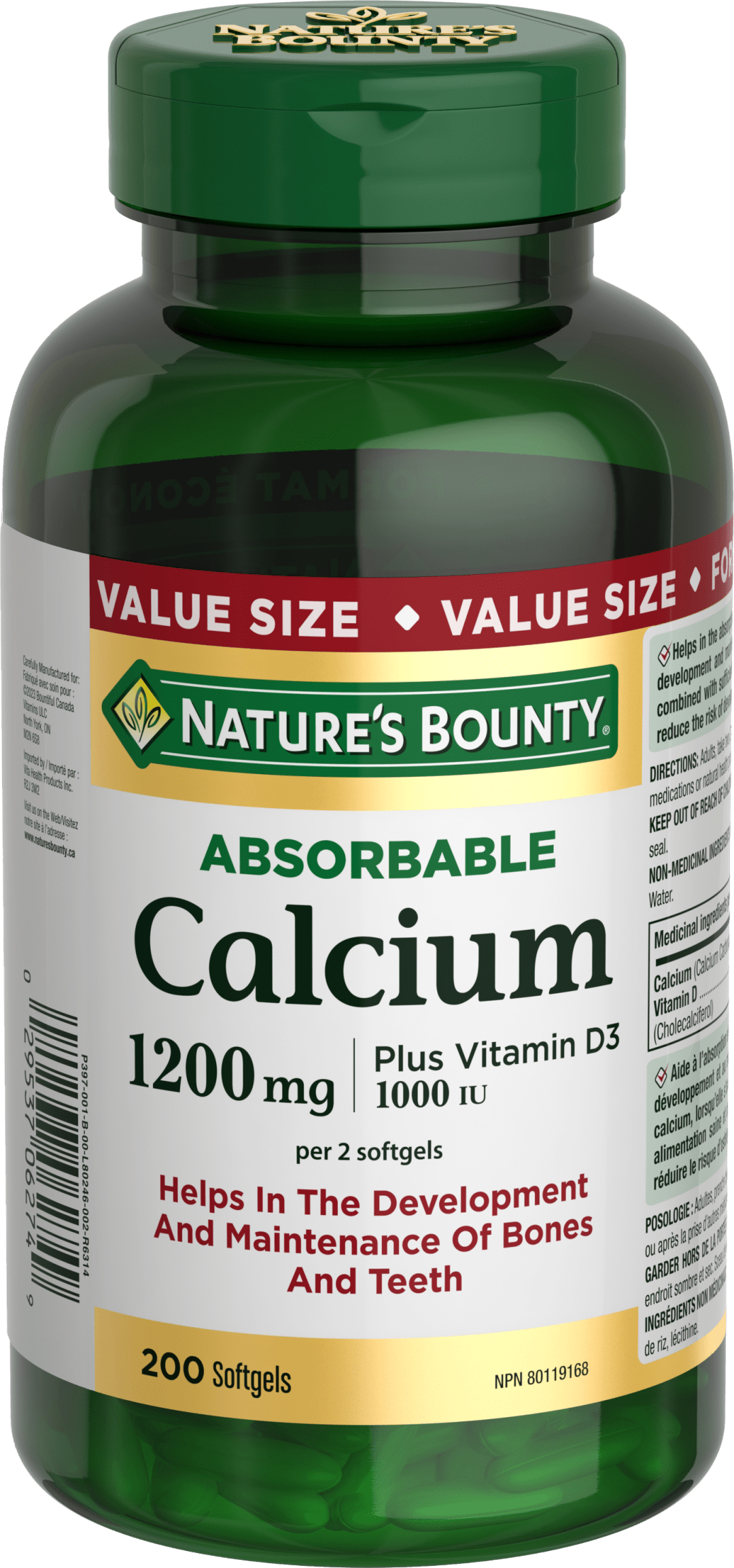 NBTY Calcium 1200mg 12x200SFG CA