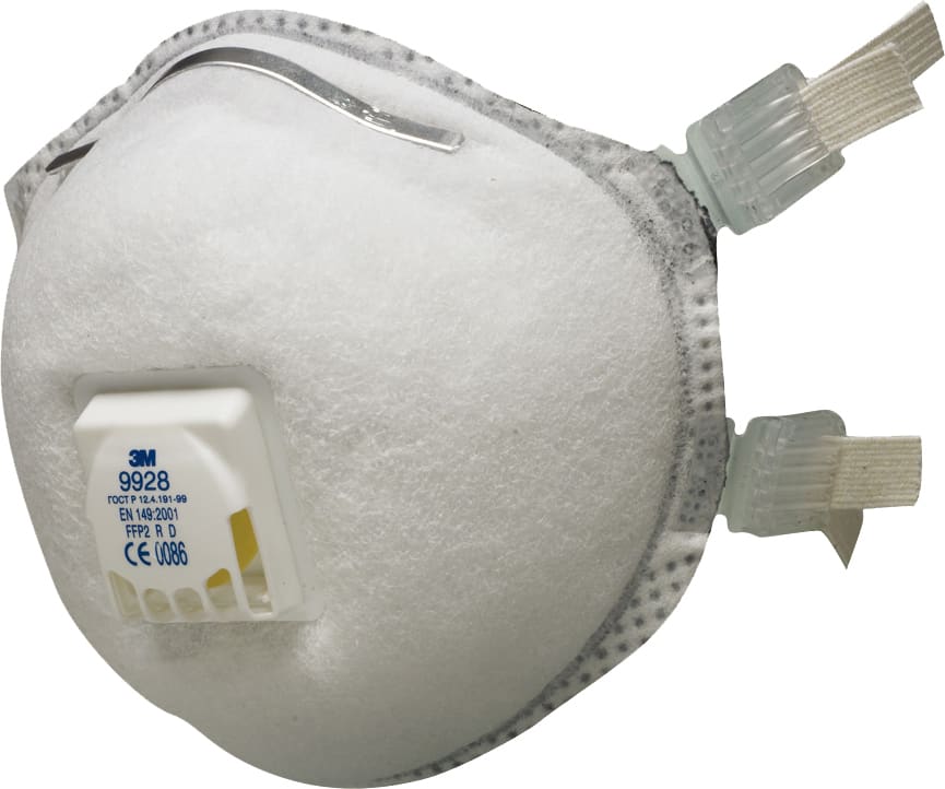 3M™ Kaynak Dumanı Solunum Maskesi, FFP2, Valfli, 9928