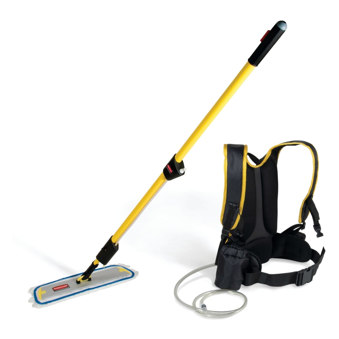 FLOW™ Microfiber Flat Mop Finish Kit, Yellow
