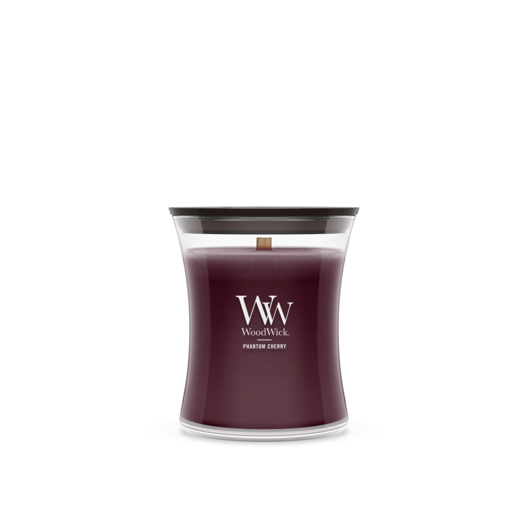 WoodWick Phantom Cherry Medium Hourglass Candle