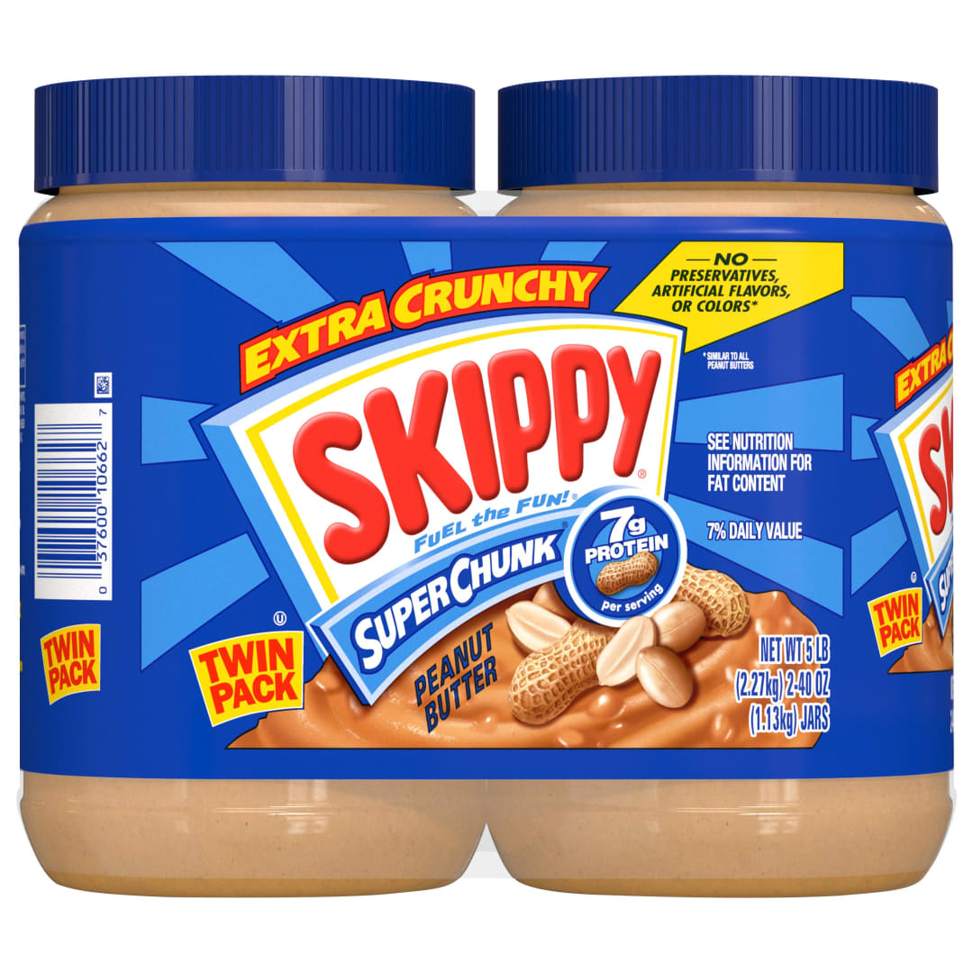 SKIPPY SUPER CHUNK Peanut Butter Twin Pack