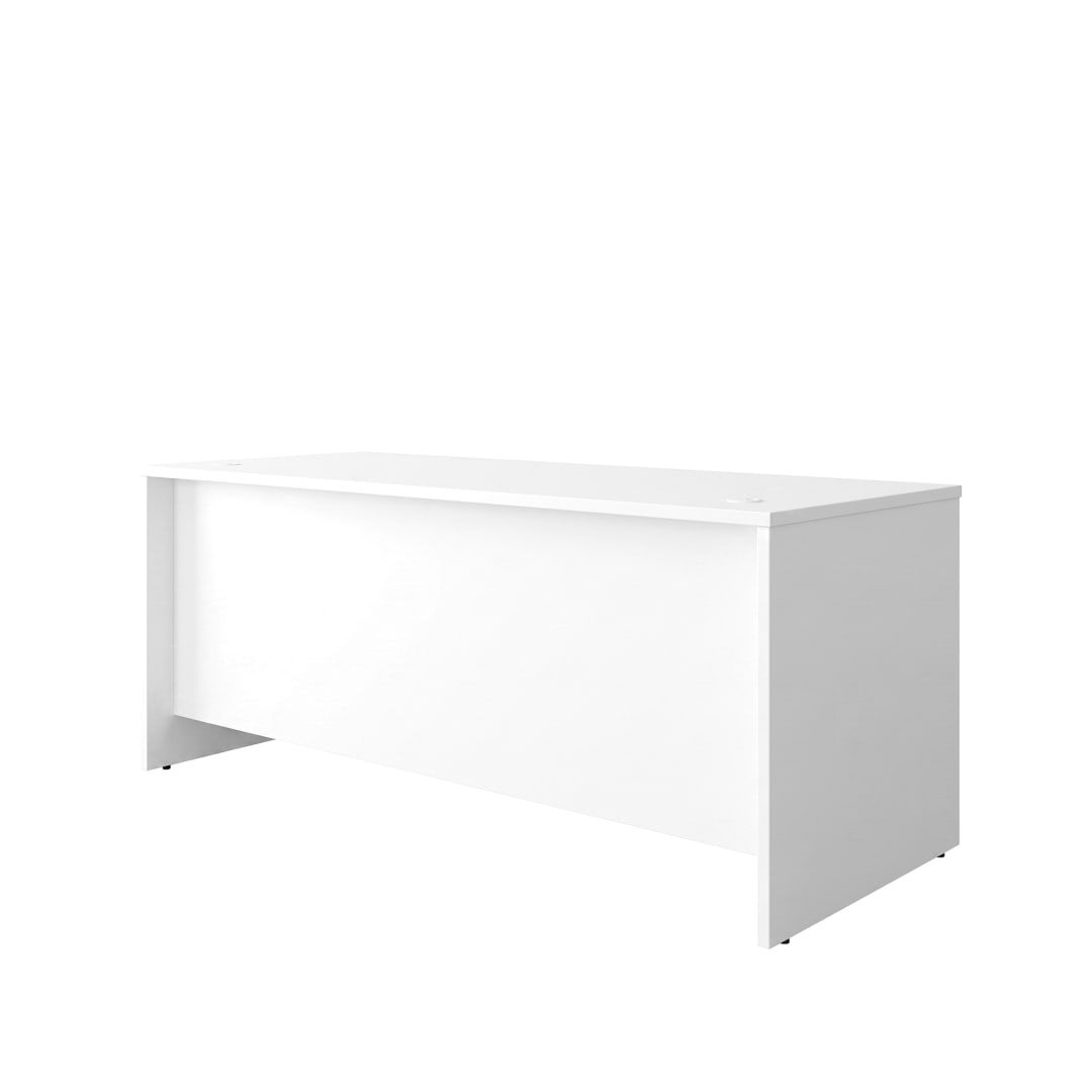 Cornerstone 71"W x 29.25"D Executive Desk, White