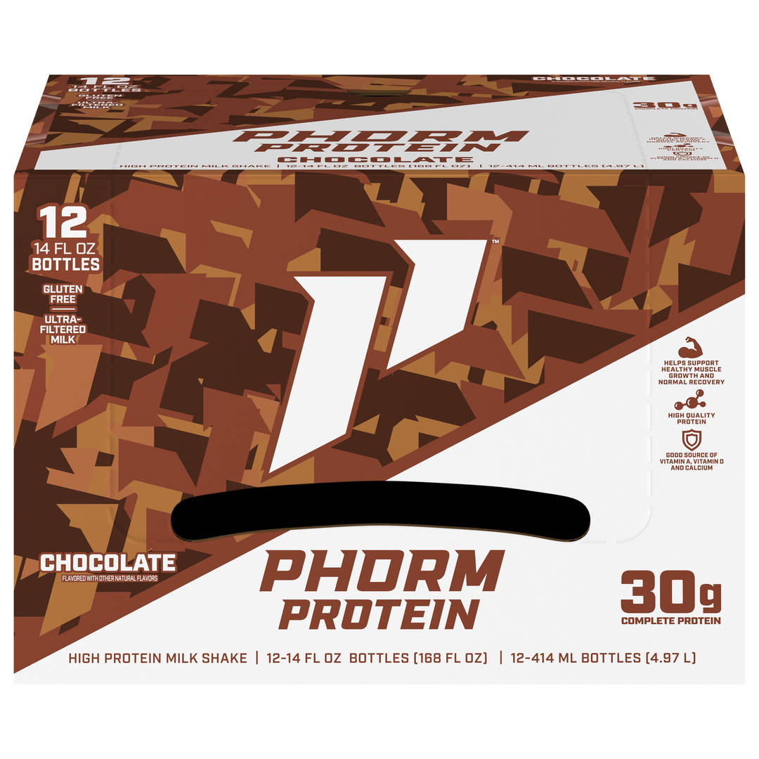 Phorm Protein Chocolate 12x14 oz Plastic Bottle CARRIER