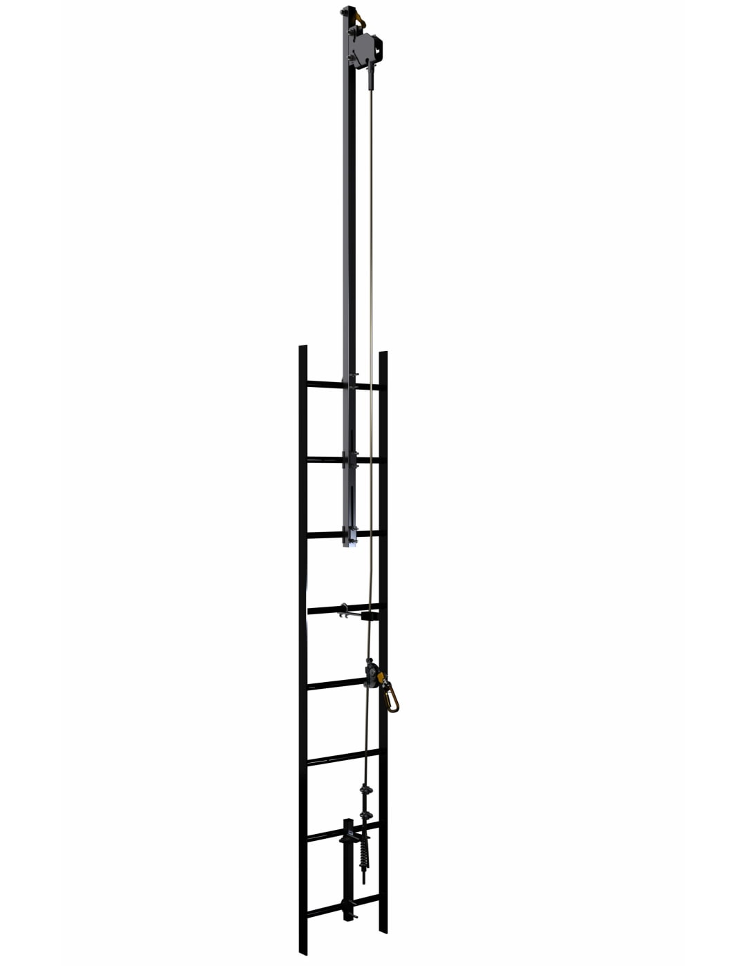 Sistema de Linha de Vida Vertical de Cabo Lad Saf™ 3M™ DBI SALA®, 6116636, em Aço Galvanizado, 2 Usuários