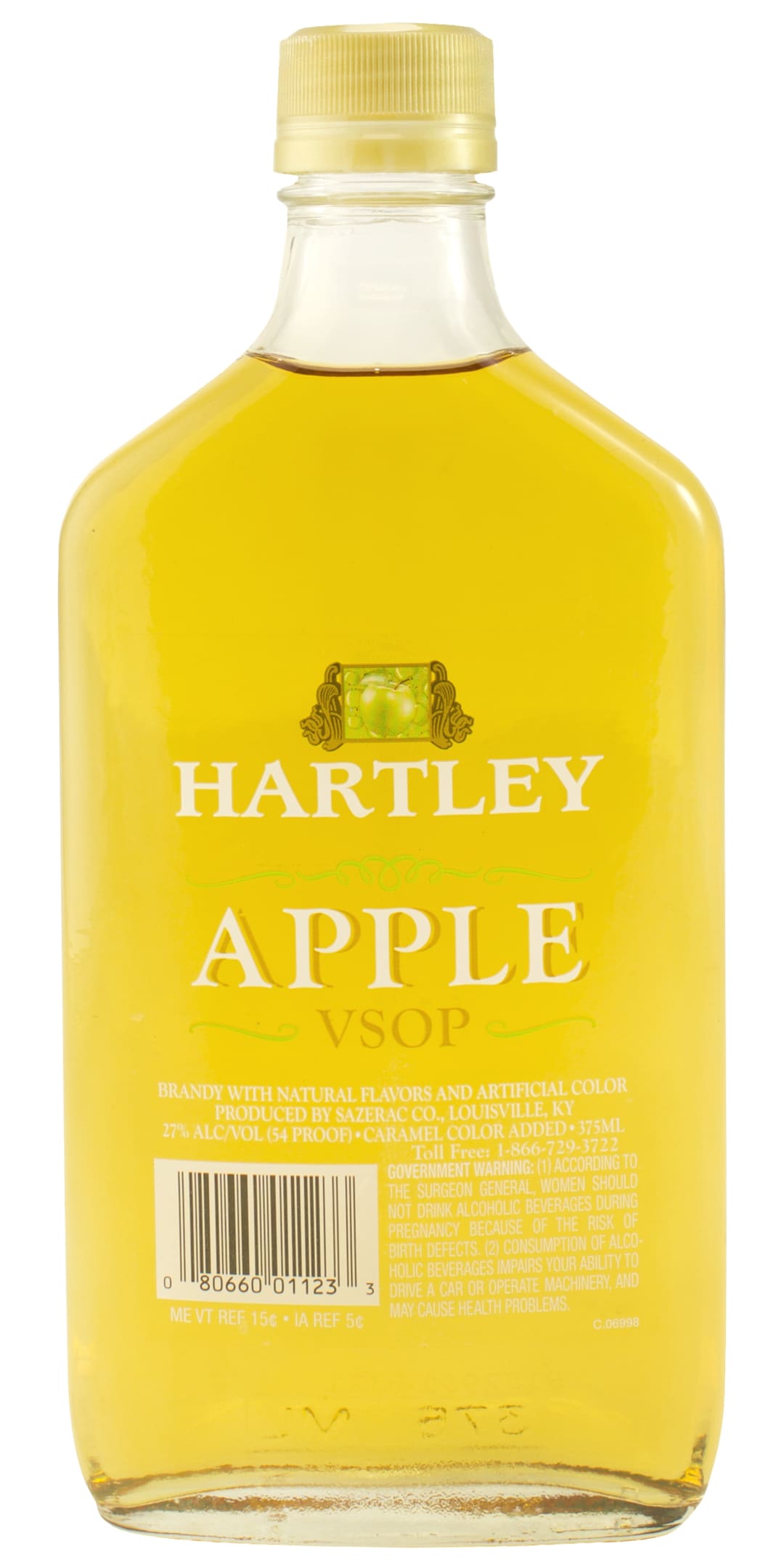 Hartley Apple Brandy 375ml 54 Proof