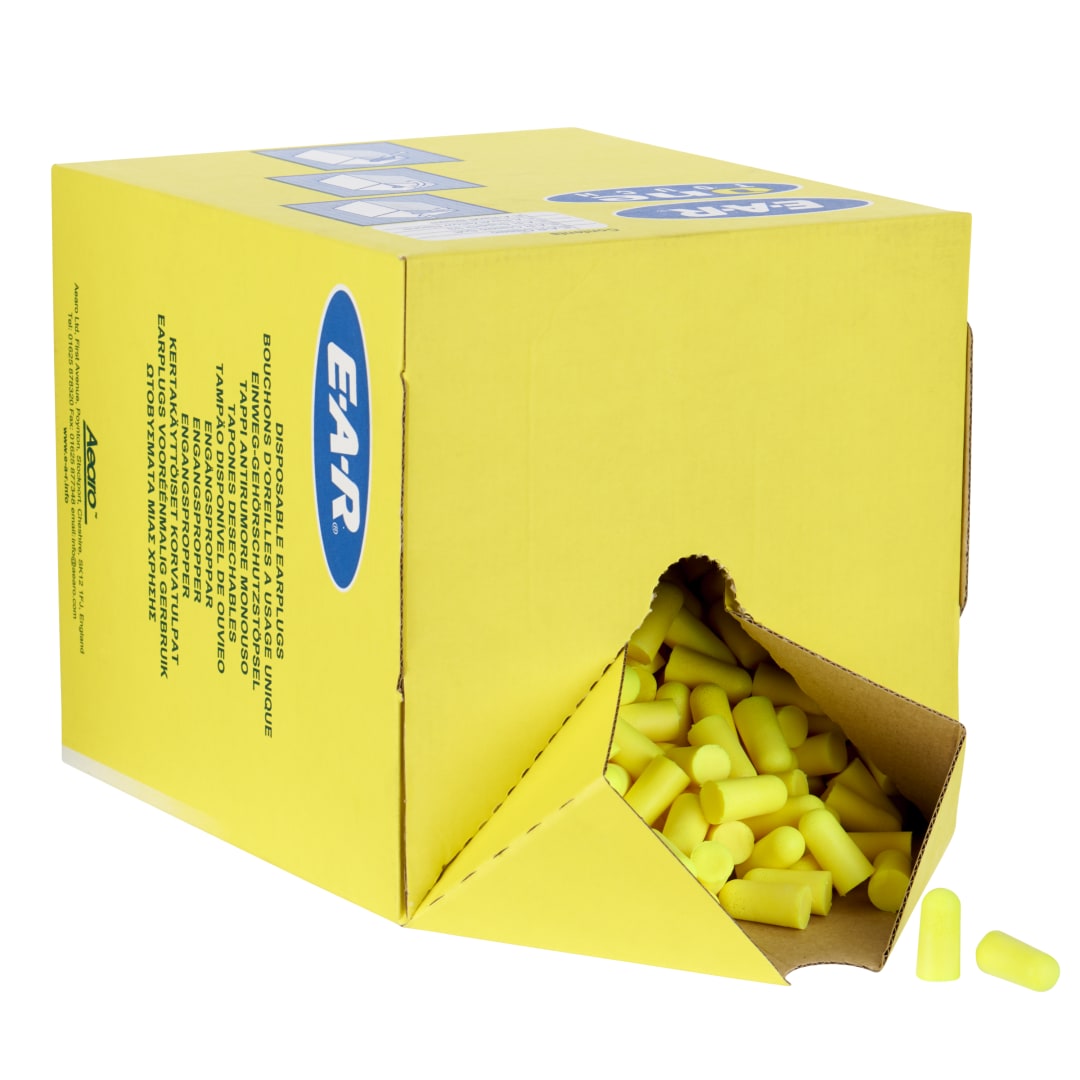 3M™ E-A-Rsoft™ Yellow Neons™ Kulak Tıkaçları, Doldurma Çantası, 500 Çift/Çanta, PD-01-010