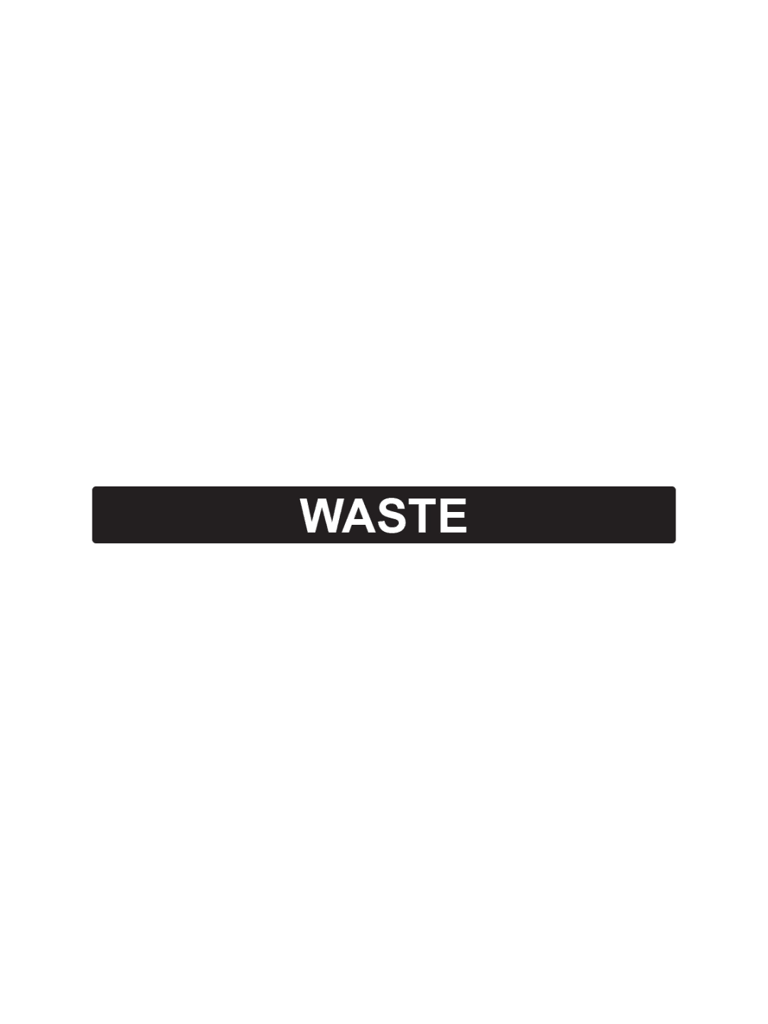OCTO - Label - Waste - Black