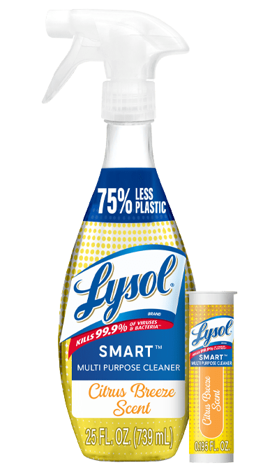 LYSOL® SMART Multi-Purpose Cleaner - 1+1 Citrus Breeze Retail Starter Kit - 6/1 ct.