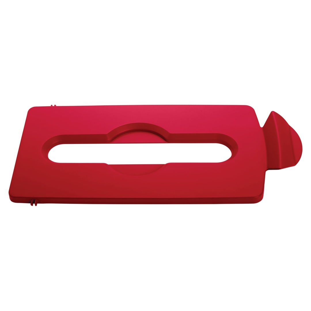 Slim Jim® Recycling Station Paper Slot Lid Red