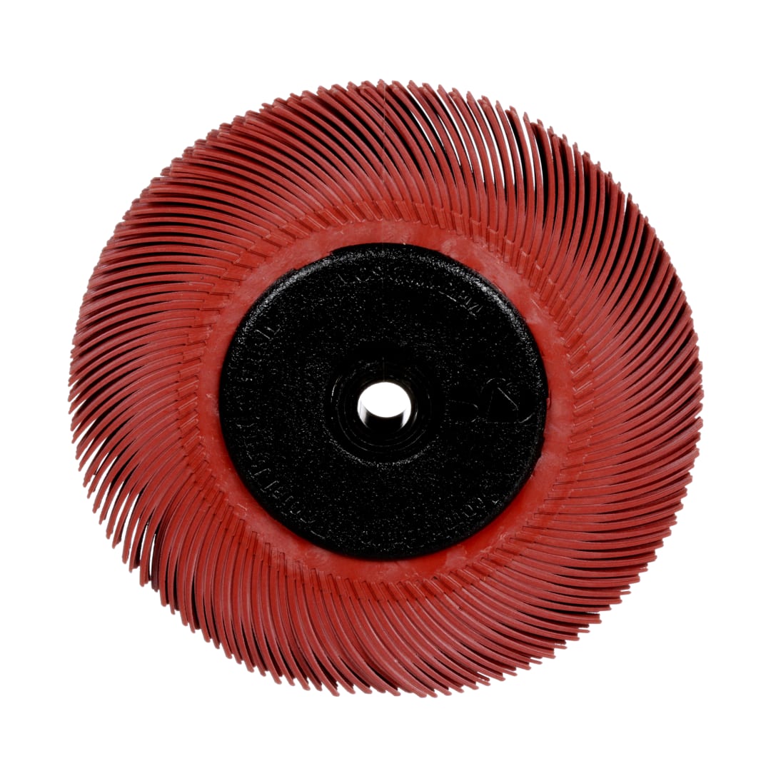 Scotch-Brite™ Radial Bristle Brush BB-ZB mit Kunststoff-Flansch, rot, 152,4 mm, 12,7 mm, P220, Typ C