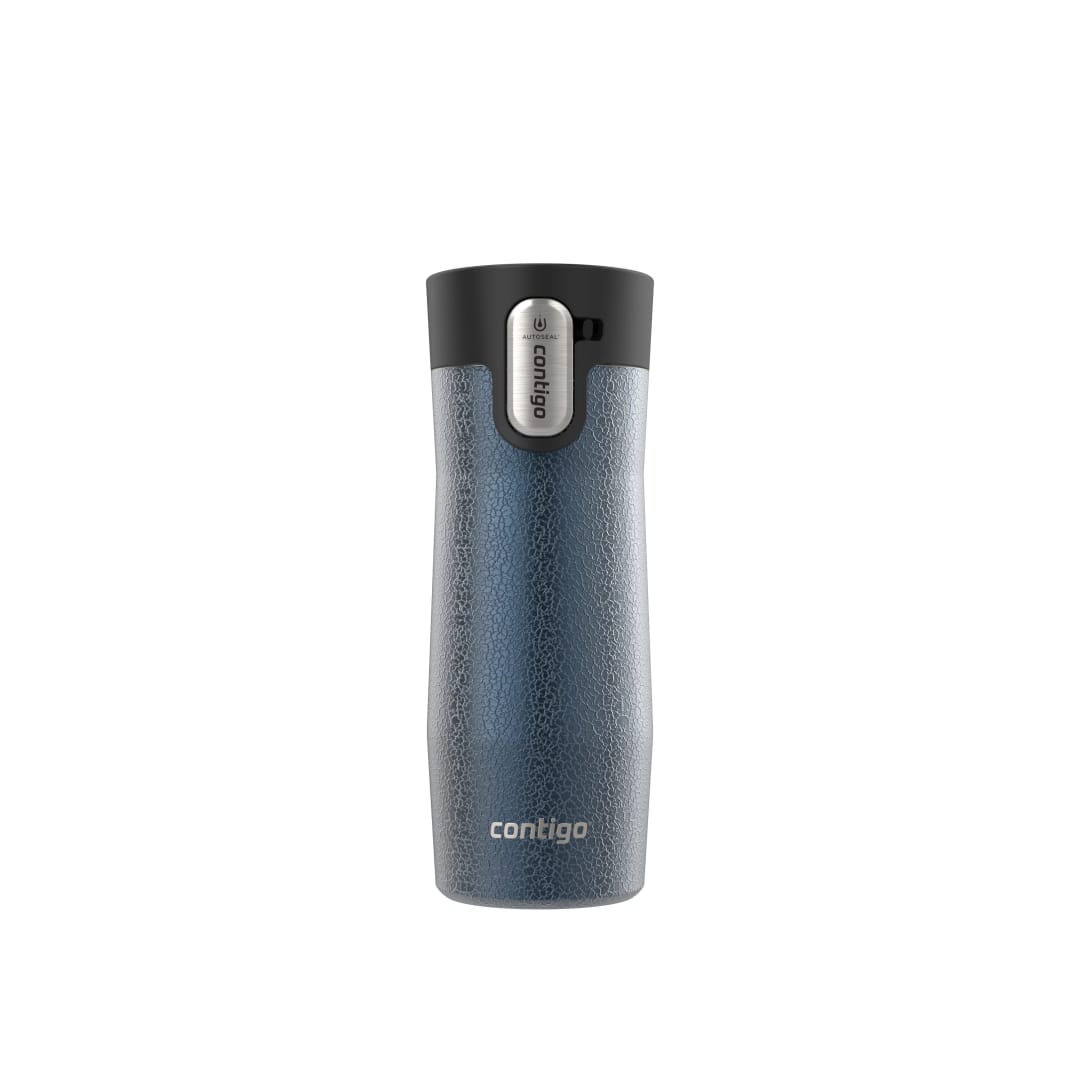 Contigo® Vaso Térmico AUTOSEAL® West Loop, Acero Inoxidable, 473 ml (16 oz), Aislamiento al Vacío y Tapa de Fácil Limpieza, Azul Gloss
