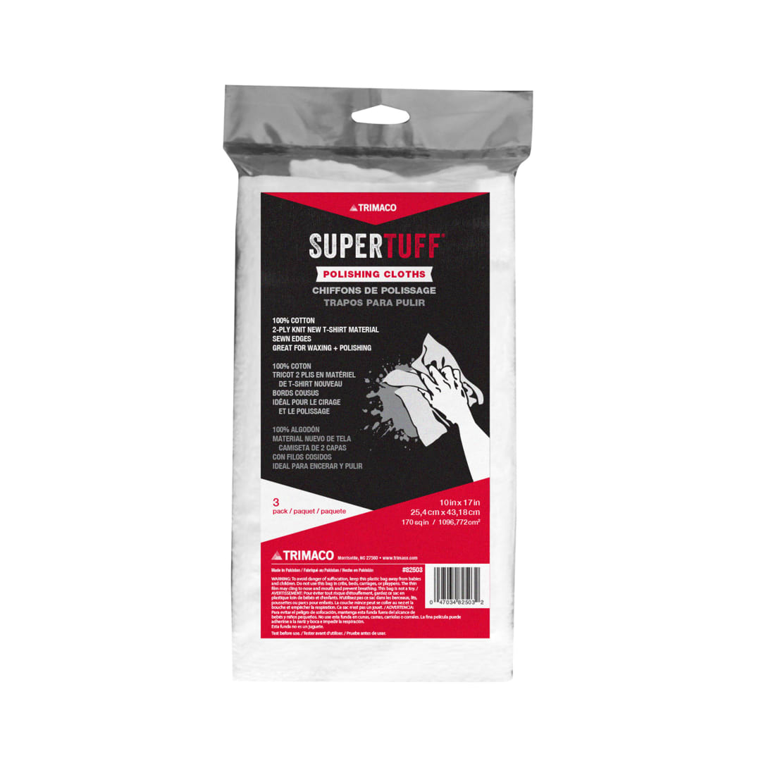 SuperTuff® Polishing Cloth, 10"x17", 3pk