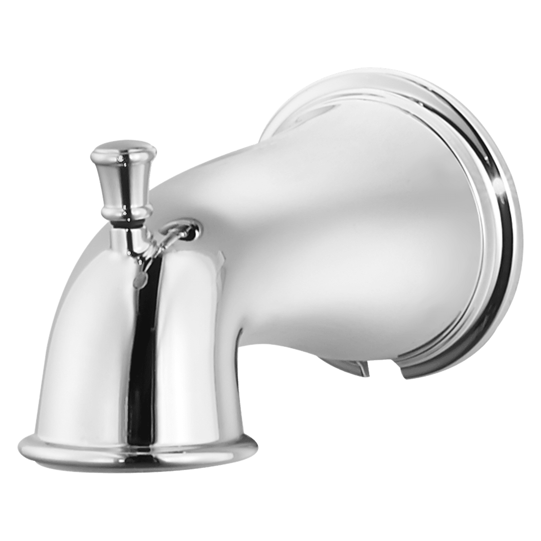 Quick Connect Tub Spout with Diverter in Polished Chrome