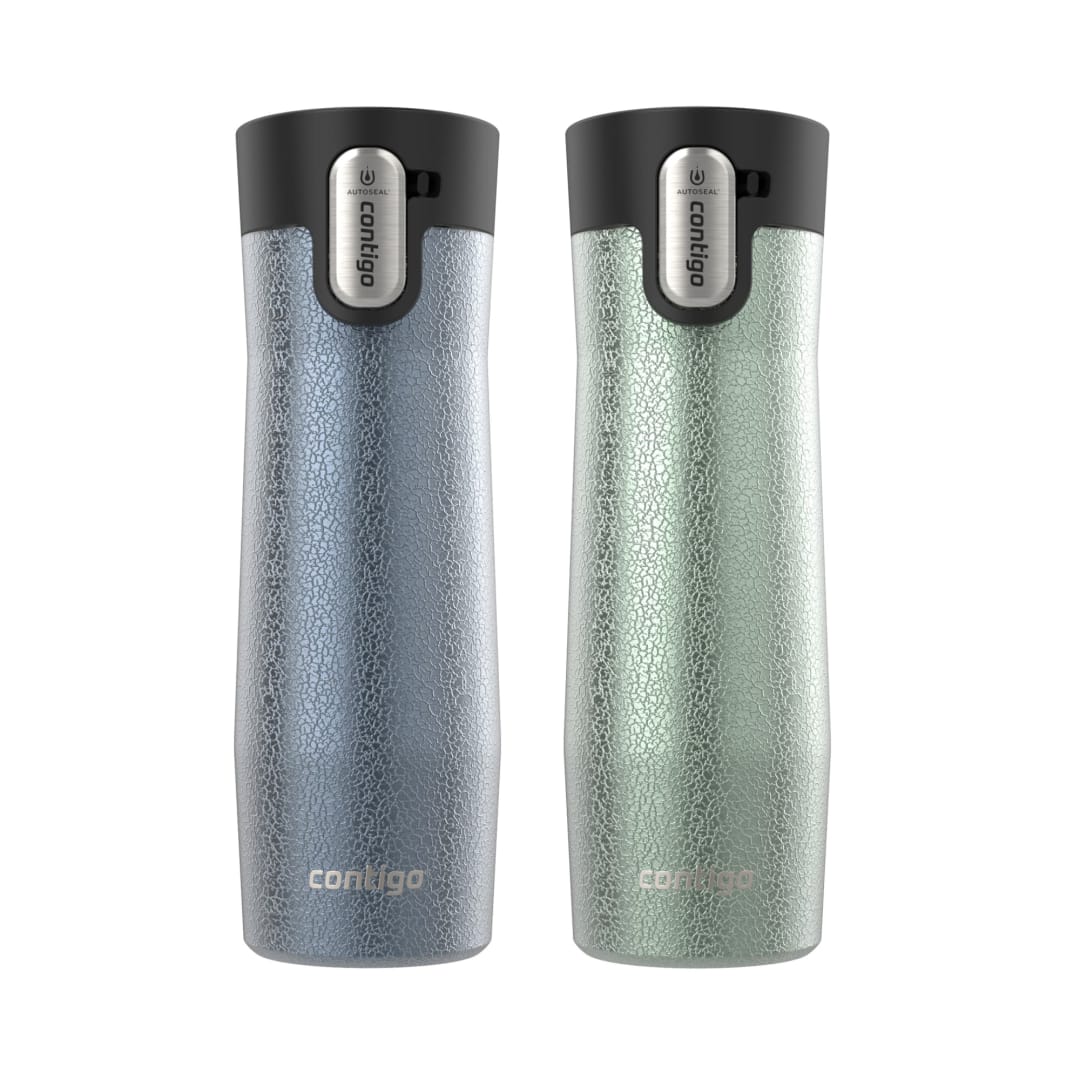 Contigo® AUTOSEAL® West Loop Vacuum-Insulated Stainless Steel Travel Mug with Easy-Clean Lid, 20 oz, 2-Pack