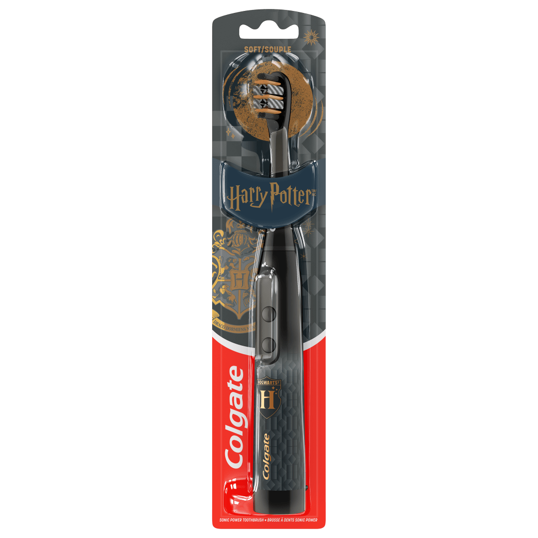 Colgate Harry Potter Adult Battery Powered Sonic Toothbrush, Soft, 1 Pack