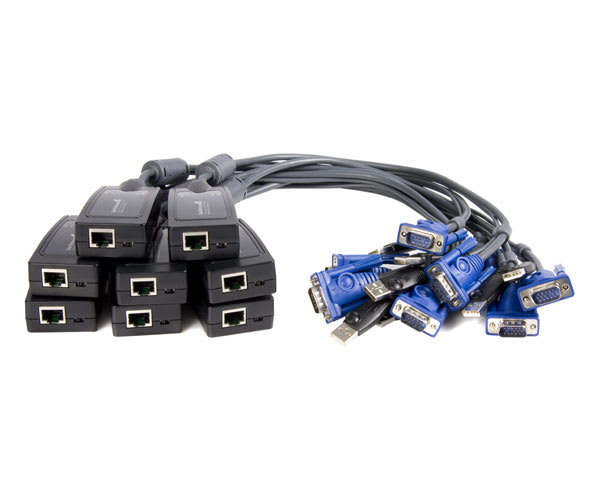 8 Pack USB Cat5 Dongle for Single IP KVM Switch