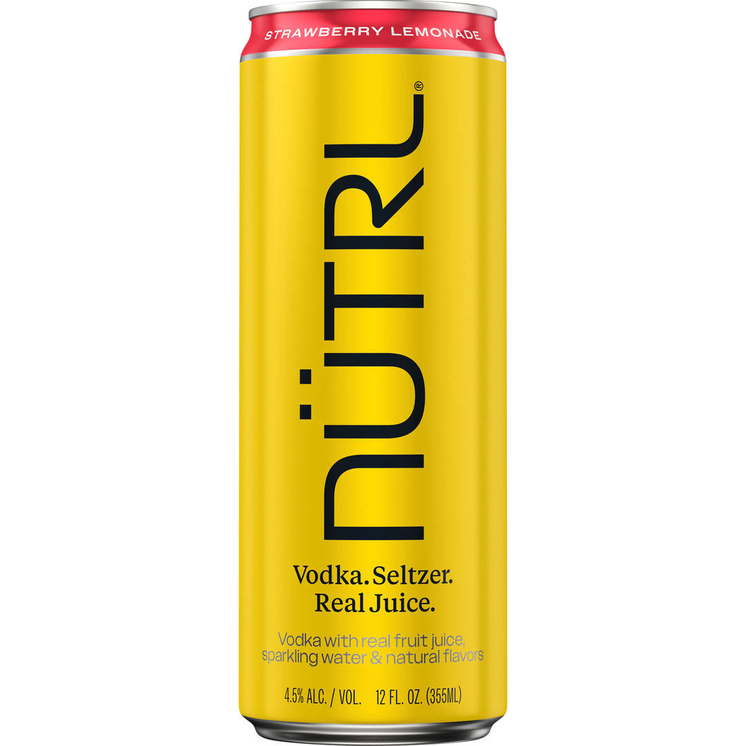 Nutrl Strawberry Lemonade Vodka Seltzer 12 fl oz Can