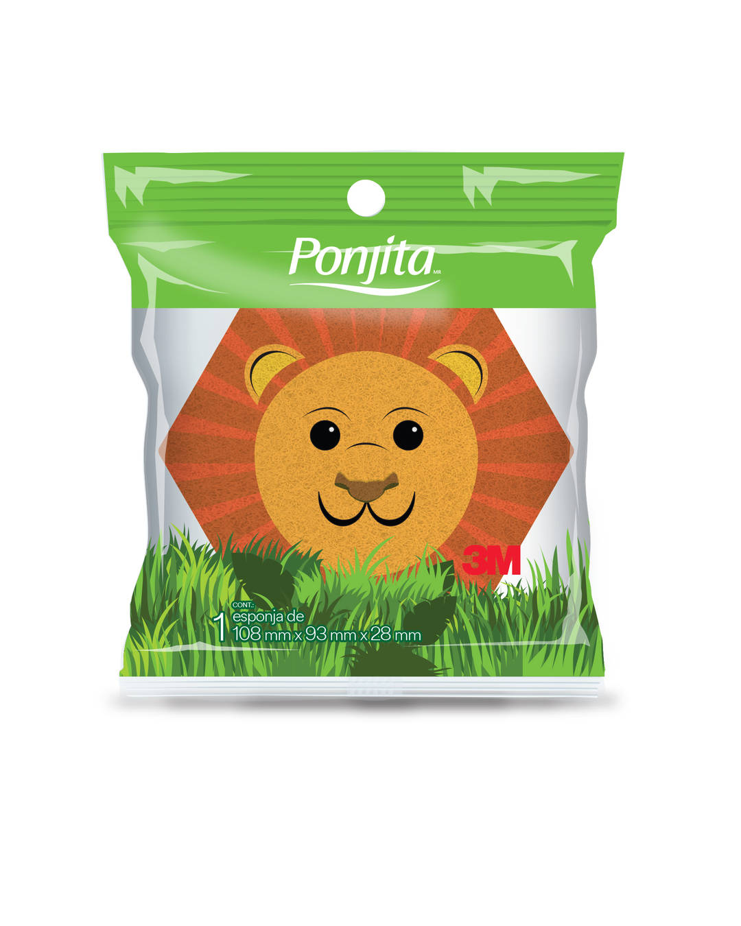 Esponja de Banho Infantil Ponjita™ , Animais, 24 Unidades