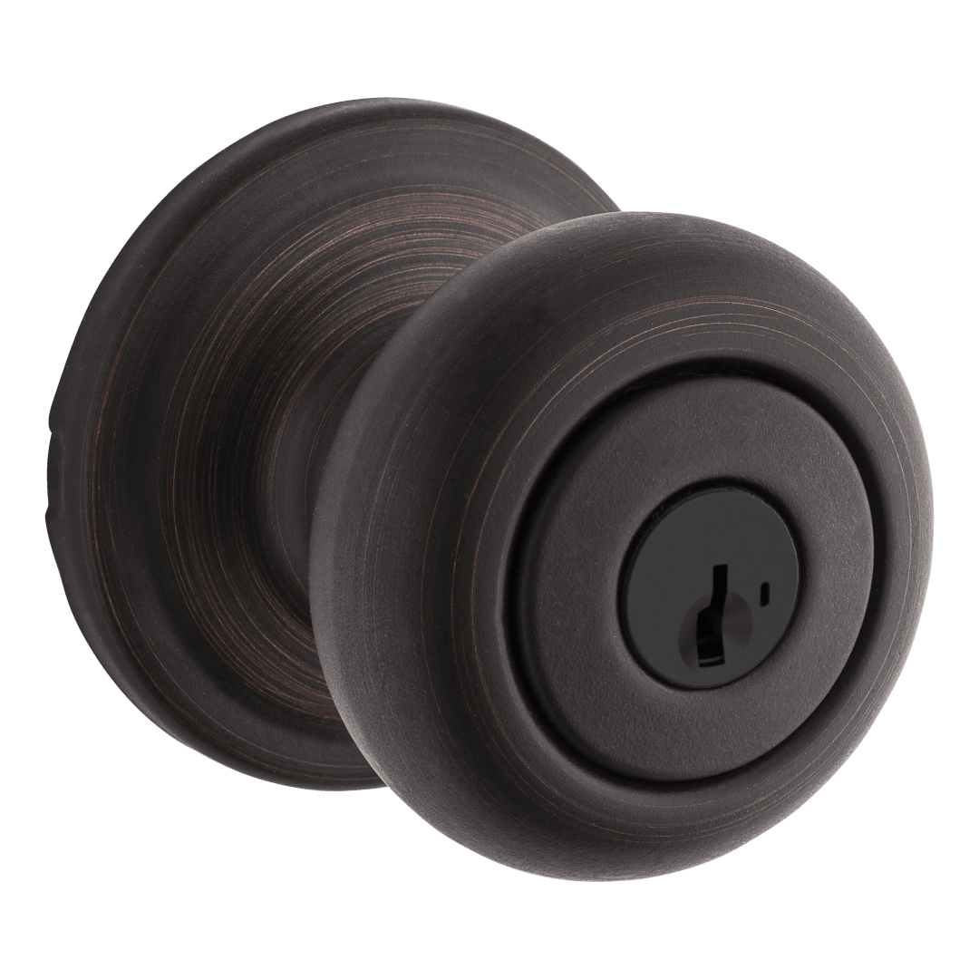 Hancock Keyed Entry Door Lever in Venetian Bronze featuring SmartKey Security