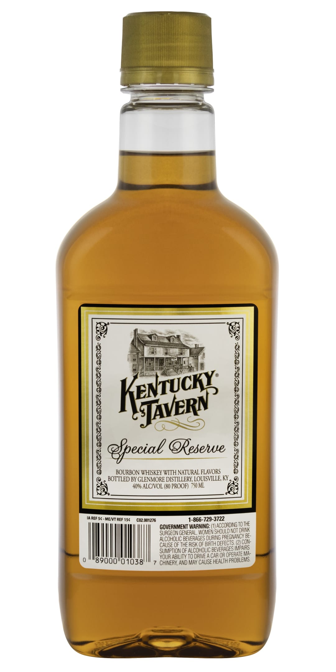Kentucky Tavern Special Reserve Bourbon Whiskey 750ml Traveler 80 Proof