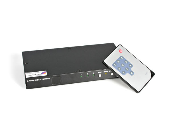 3 to 1 HDMI Switcher with Remote
