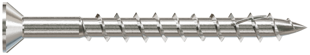 Simpson Strong-Tie T10200WP1 Deck-Drive™ DWP WOOD SS Screw — #10 x 2 in. T-25, Flat Head, Type 316 (1 lb.)