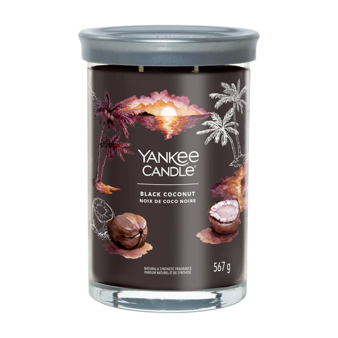 Yankee Candle® Signature Scented Candle | Black Coconut Large Tumbler Candle with Double Wicks | Soy Wax Blend