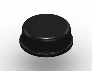 3M™ Bumpon™ Produtos Protetores SJ61A8 Preto, 10.000/caixa