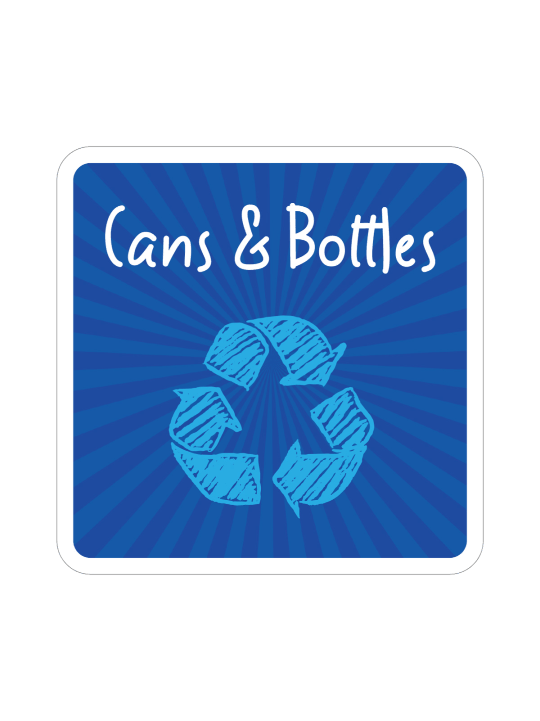  MOSAIC - Label - Cans &amp; Bottles - Blue