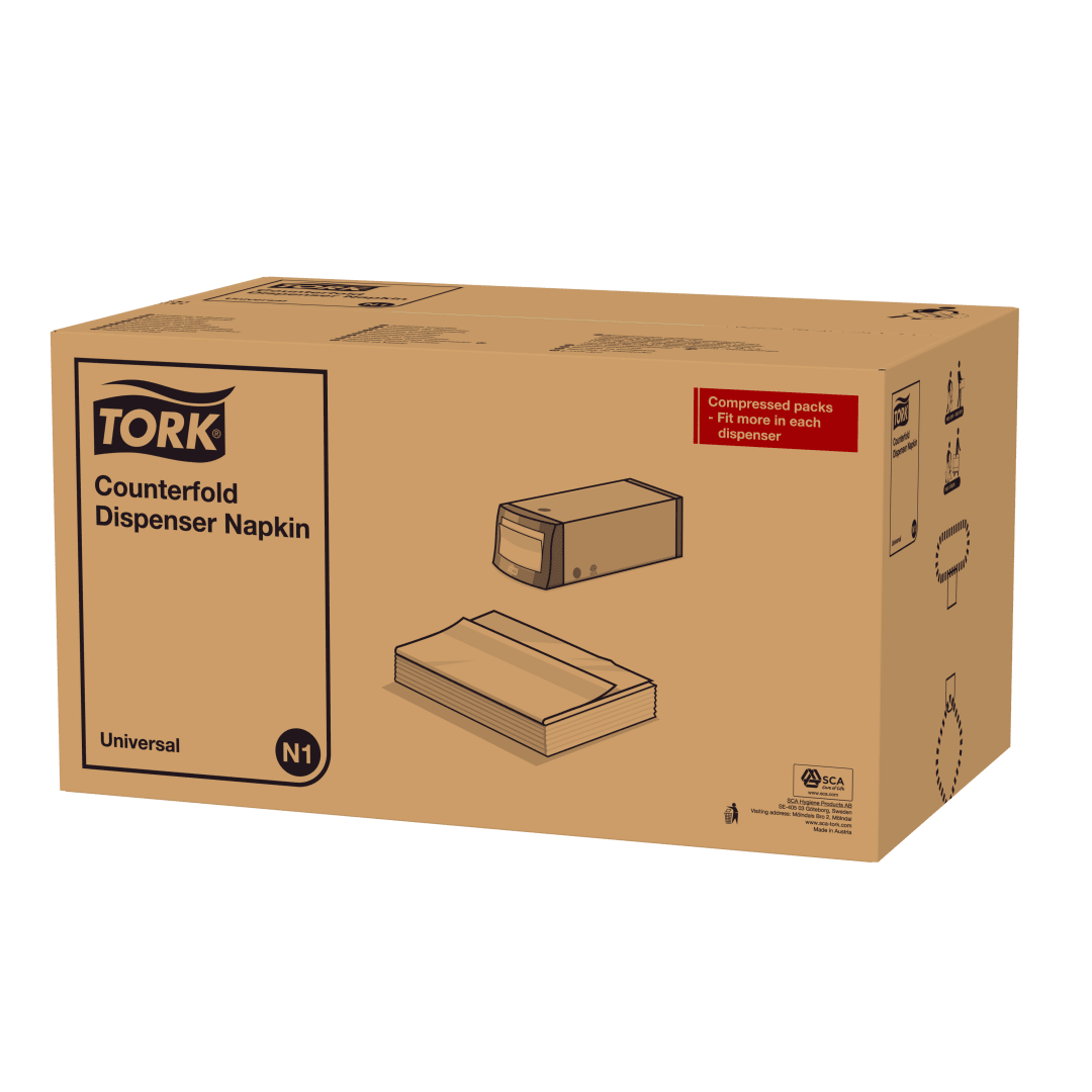 Tork White Counterfold Dispenser Napkin