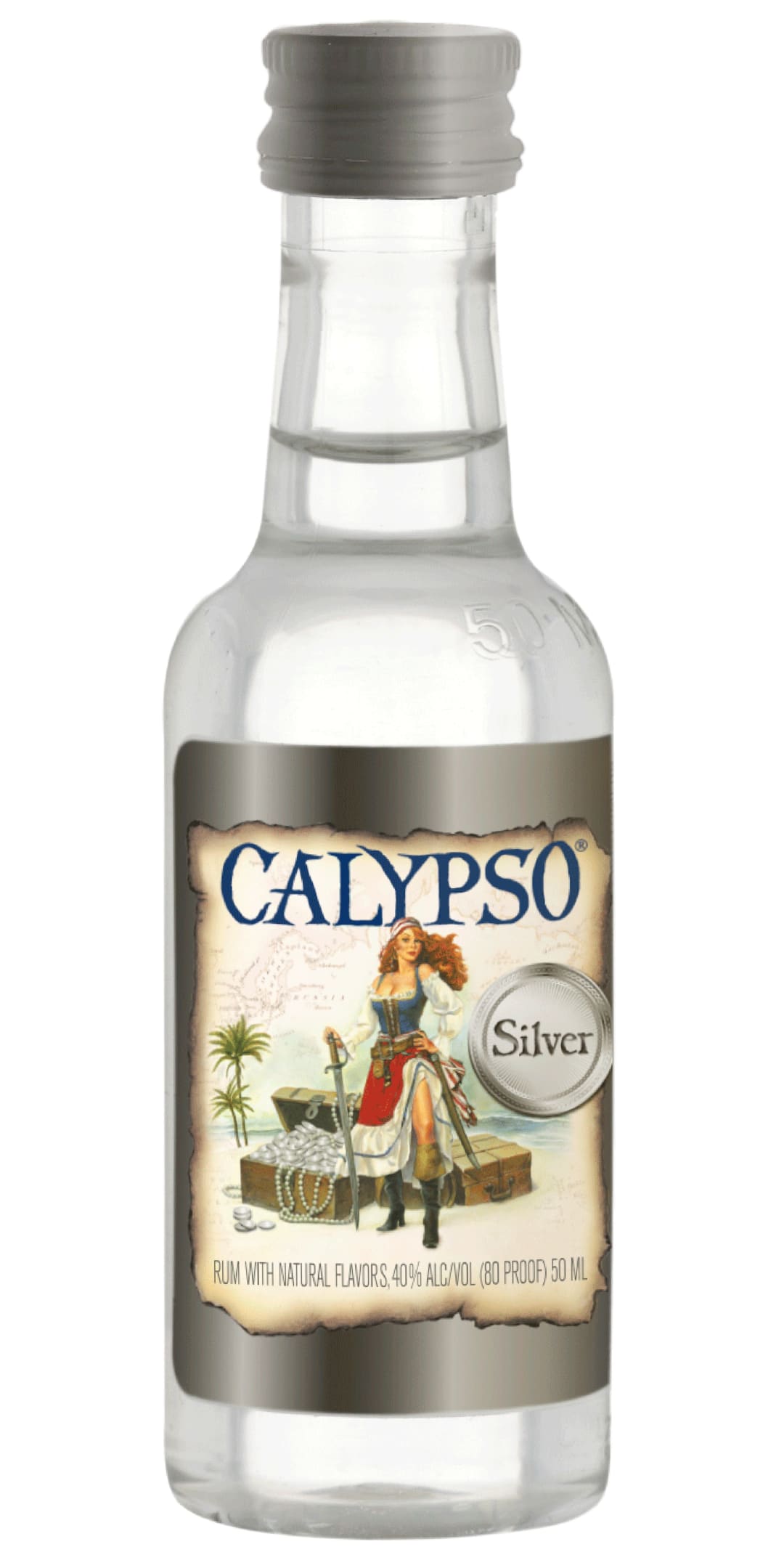 Calypso Silver Rum 50ml 80 Proof