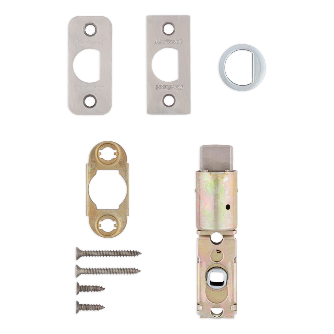 6-Way Adjustable Plain Latch in Polished Chrome or Satin Chrome for Push Button Lever Finish