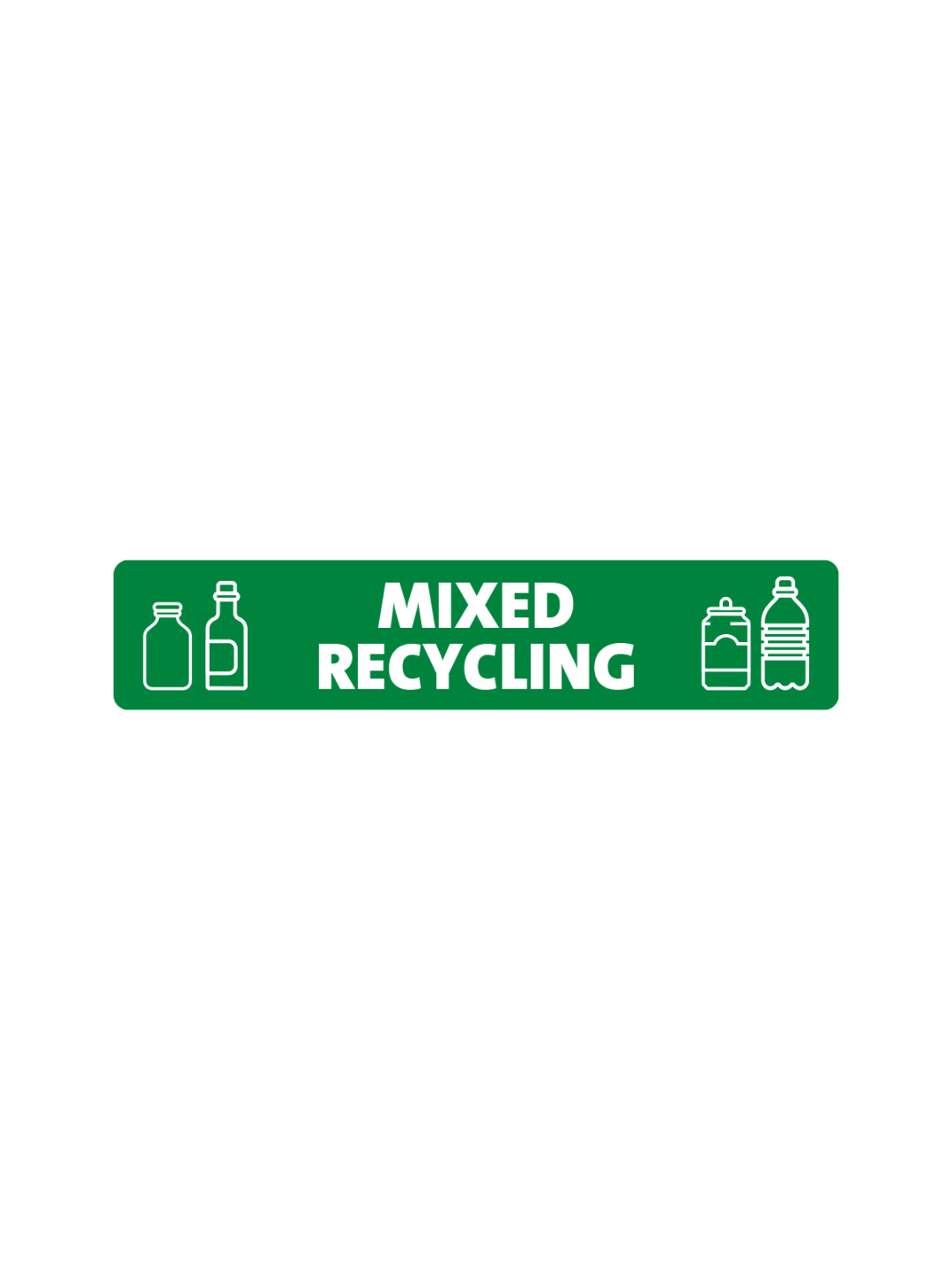 EXPRESSION - Label - Mixed Recycling - Green