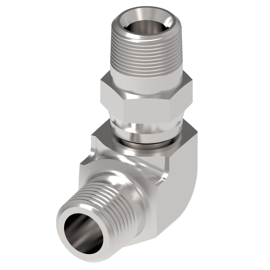 Aeroquip 1/4 NPT SWV X 1/4 NPT 90DEG