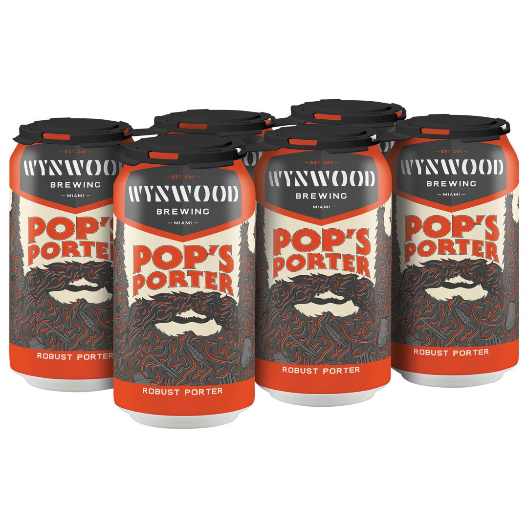 Wynwood Brewing Pop's Porter, 6 Pack 12 fl. oz. Cans
