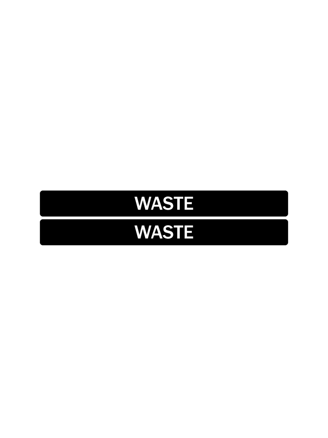 EVOLVE - Label - Cube - Waste - Full - Black-White